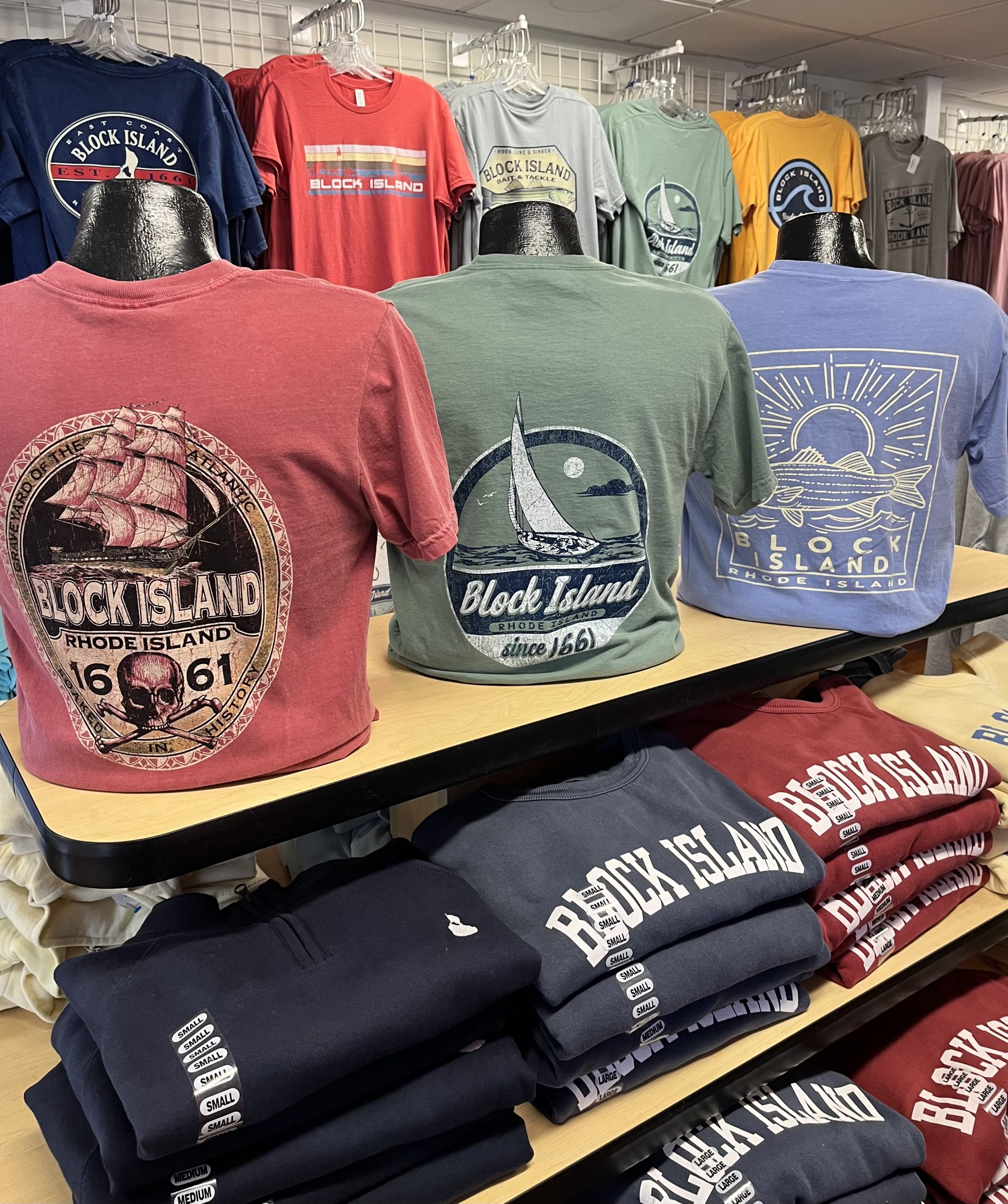 t-shirts for sale in retail inventory shop